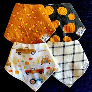 🍁Fall Copper Pearl Baby Bandana Bib Bundle